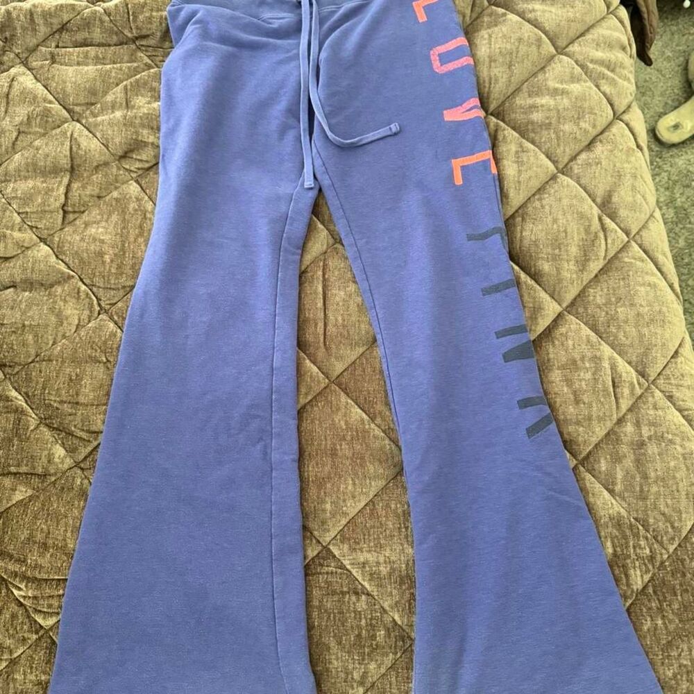Y2K Victoria’s Secret PINK Love Pink Purple Flare Sweatpants M